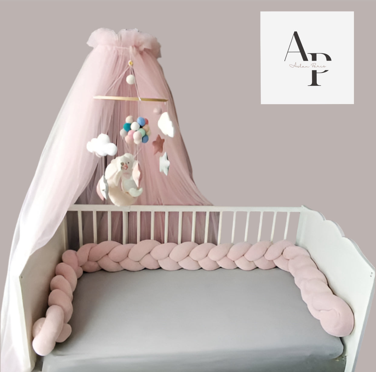 Ensemble Pare-Choc Tressé de Luxe