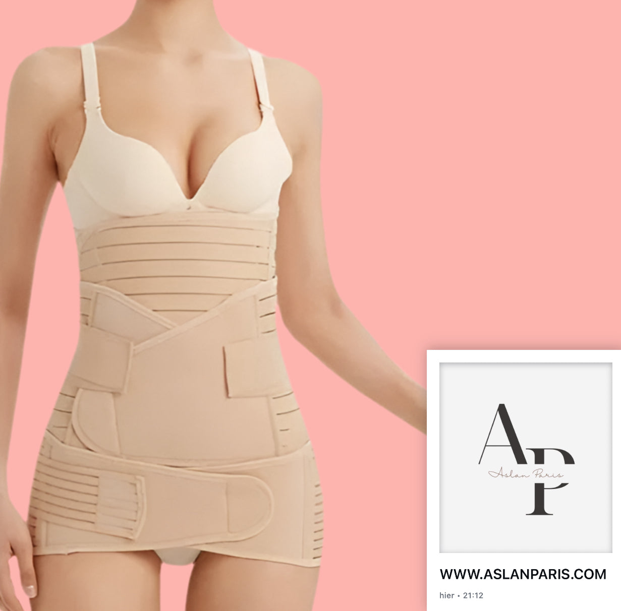 Corset Post-Partum 3-en-1 Signature AslanParis